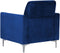 FENES - Fauteuil - Blauw - Fluweel