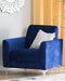 FENES - Fauteuil - Blauw - Fluweel