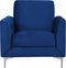 FENES - Fauteuil - Blauw - Fluweel