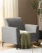 FENES - Fauteuil - Grijs - Stof