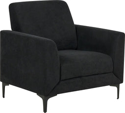 FENES - Fauteuil - Zwart - Stof