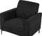 FENES - Fauteuil - Zwart - Stof