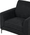 FENES - Fauteuil - Zwart - Stof