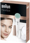 Braun FaceSpa 851V - 3-in-1 Gezichtsepilator - Reinigingsborstel en Revitaliserend Kussen - Goud/Wit