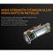 Fenix E16 Ti Titan LED flashlight, color phantom blue with Li-ion battery and micro USB charging cab