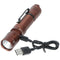 Fenix PD32R LED flashlight brown, tactical flashlight, silent limit switch, incl. ARB-L18-3400 Li-Io