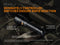 Fenix TK26R LED flashlight max. 1500 lumens and 347 meters lighting range, tri-color, including 3500