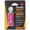 Fenix UC01 LED flashlight in a purple housing, keychain light with battery and USB charging function
