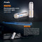 Fenix UC02SS LED keychain light, with battery and charging cable, color gold