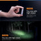 Fenix UC02SS LED keychain light, with battery and charging cable, color gold