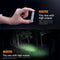 Fenix UC02SS LED keychain light, with battery and charging cable, color gold