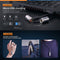 Fenix UC02SS LED keychain light, with battery and charging cable, color gold