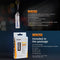 Fenix UC02SS LED keychain light, with battery and charging cable, color gold
