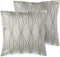 FENNEL - Sierkussen set van 2 - Grijs - 45 x 45 cm - Polyester
