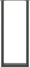 vidaXL - Salontafelpoten - 2 - st - U-vormig - 40x(110-111) - cm - staal - antraciet