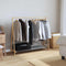 vidaXL - Kledingrek - met - schappen - 106x34x102 - cm - bamboe