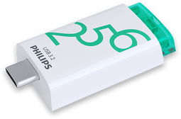 Philips Click 256GB - USB 3.2 Flash Drive - 120MB/s Lezen - Groen