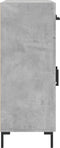 vidaXL - Dressoir - 69,5x34x90 - cm - bewerkt - hout - betongrijs