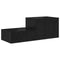 vidaXL - Zwarte - Opbergkast - 108x41x40 - cm - Gemaakt - van - Engineered - Wood