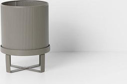 FERM LIVING - Bau bloempot met houder/onderschaal - Warmgrijs