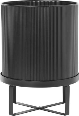 Ferm Living - Bau Pot - Bloempot met schaal - Zwart - Small