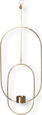 Ferm Living - Hangende Theelichthouder Deco - Ovaal - Messing