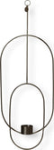 Ferm Living - Hangende Theelichthouder Deco - Ovaal - Zwart