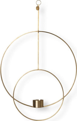 Ferm Living - Hangende Theelichthouder Deco - Rond - Messing