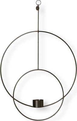 Ferm Living - Hangende Theelichthouder Deco - Rond - Zwart