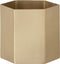 Ferm Living Hexagon Pot Brass - Goud - Large