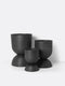 Ferm Living - Hourglass Pot - Bloempot - Large - Zwart - Ø: 50 x H: 73 cm