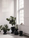 Ferm Living - Hourglass Pot - Bloempot - Medium - Zwart - Ø: 41 x H: 59cm