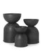 Ferm Living - Hourglass Pot - Bloempot - Medium - Zwart - Ø: 41 x H: 59cm