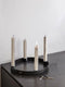 Ferm Living Kaarsenhouder / Kandelaar Zwart Ø25