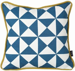 Ferm Living Little Geometry kussen blauw 30x30