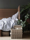 Ferm Living - Papierpulpdoos - Opbergdoos - set van 2 - Bruin - H: 15 W: 30 D: 40 cm