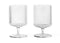 Ferm Living - Ripple - Mini Glazen - Jeneverglazen - Borrelglazen - Set van 4 - Helder - Glas