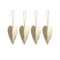 Ferm living - Set van 4 heart - Brass