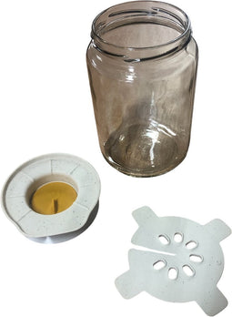 Fermentatie set met speciale deksel met pot Honingkleur