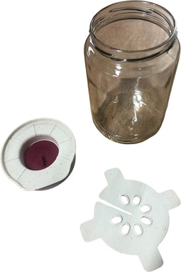 Fermentatie set met speciale deksel met pot Rood