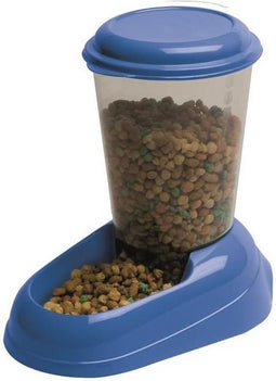FERPLAST Dispenser Zenith 3L kunststof - 29,2x20,2x28,8 - Blauw - Hond en kat