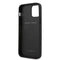 Ferrari Scuderia - Lederen backcover hoes - iPhone 12 / iPhone 12 Pro - Zwart + Lunso Tempered Glass