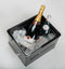 Ferro Duro - metalen ijsemmer - Champagne ijs emmer met handvat - Champagnekoeler - Drankemmer - Wijnkoeler