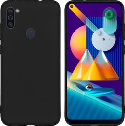 iMoshion Hoesje Geschikt voor Samsung Galaxy M11 / A11 Hoesje Siliconen - iMoshion Color Backcover - Zwart