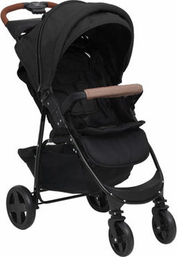 vidaXL - Kinderwagen - 2-in-1 - staal - antracietkleurig
