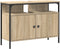 vidaXL - Badmeubel - in - Sonoma - Eik - 80x30x60 - cm - Gefabriceerd - Hout