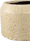 PTMD Frim Bloempot - H19 x Ø26 cm - Terracotta - Creme