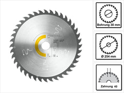 Festool 575975 HW 254x2,4x30 W40 Cirkelzaagblad - 254mm