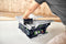 Festool CSC SYS 50 EBI-Basic-Set Accu Tafelcirkelzaag 2x18V Basic Body met Onderstel - 577371