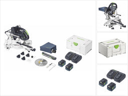 Festool KSC 60 EB 5,0 I-Plus Accu Afkortzaag 2x18V 5.0Ah - 577665